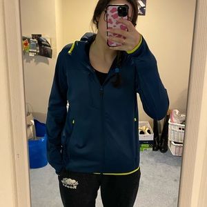 Helly Hansen blue zip up, size small